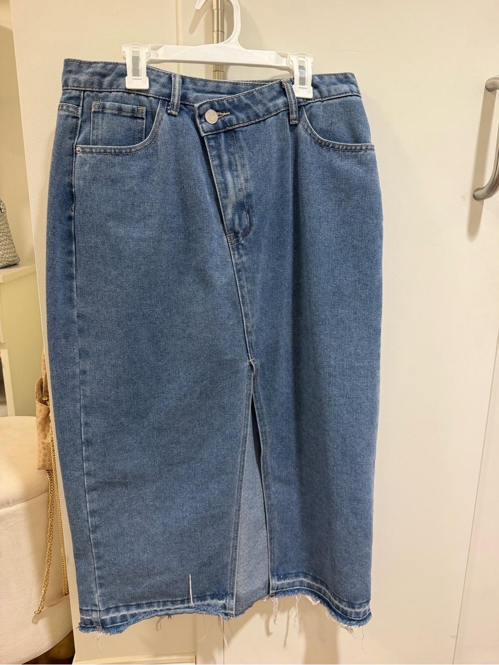 Denim Maxi Skirt